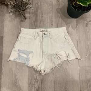 light wash Hollister festival shorts